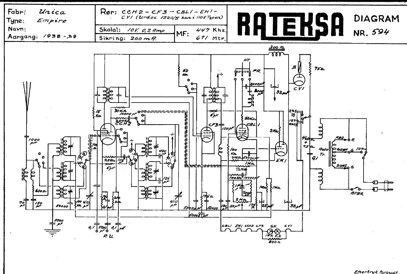 unica Empire 1007 schematic