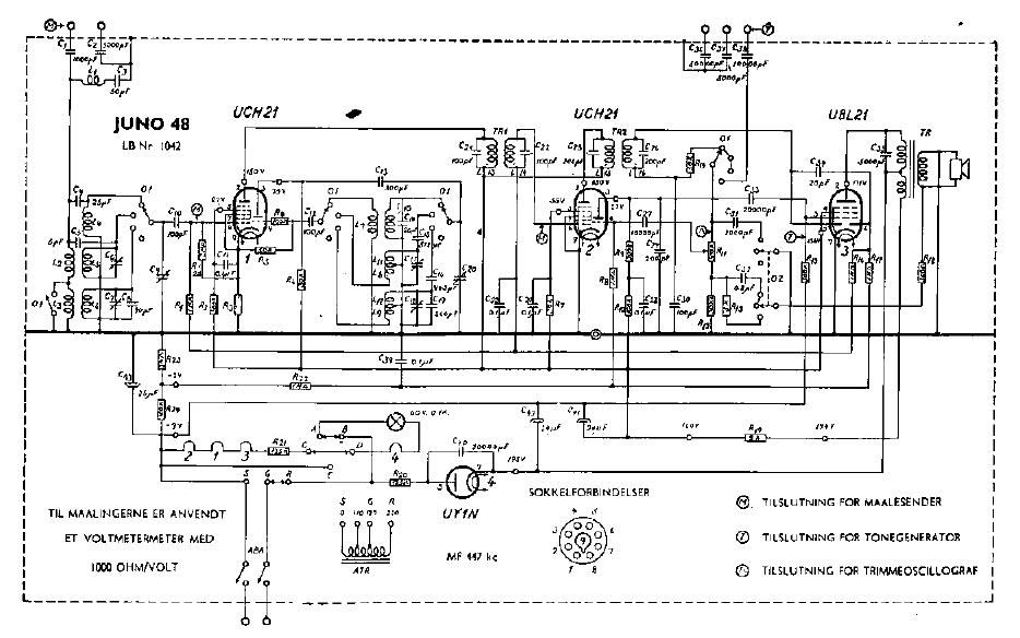 unica Juno 48 1042 schematic