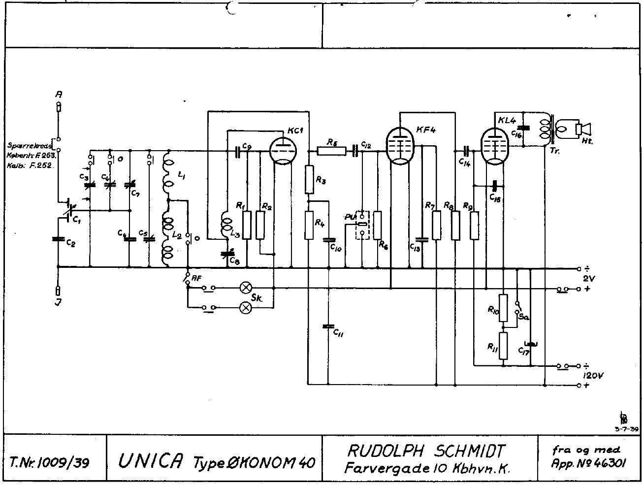 unica Oekonom 40 1009 schematic