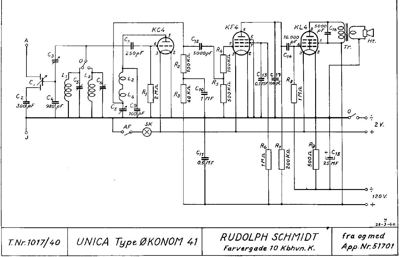 unica Oekonom 41 1017 schematic