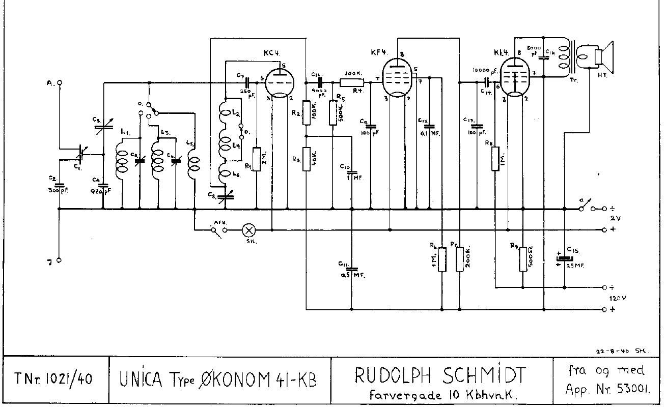 unica Oekonom 41KB 1021 schematic