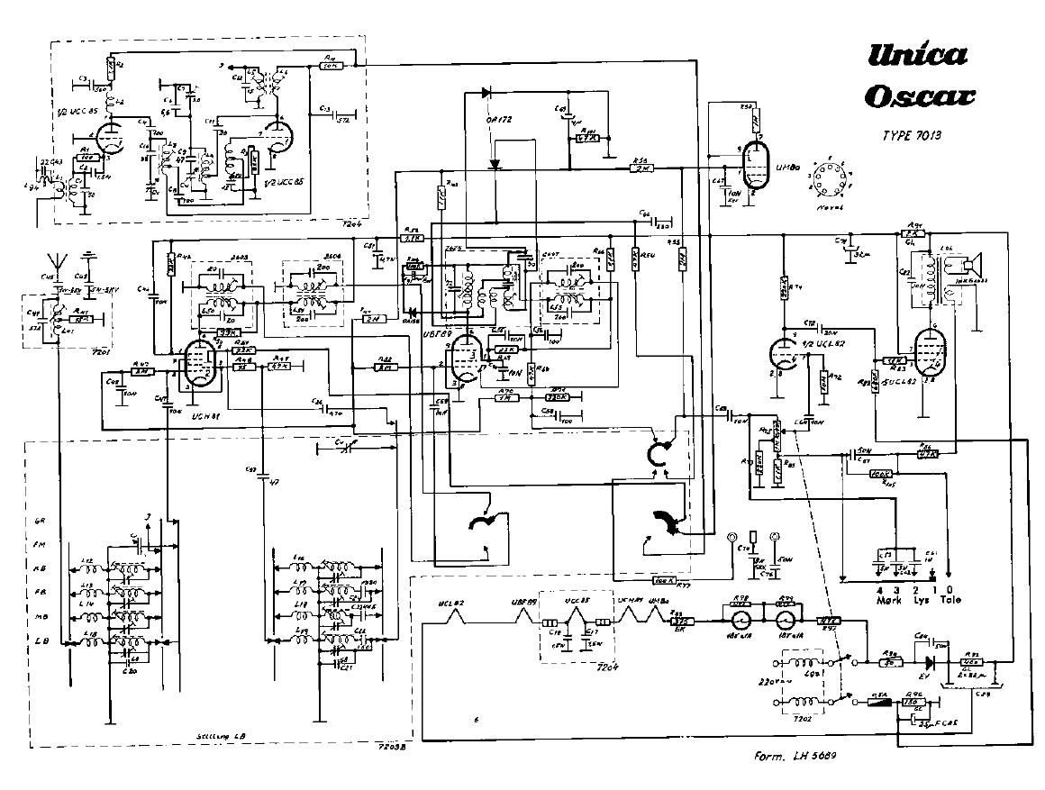 unica Oscar 7013 schematic