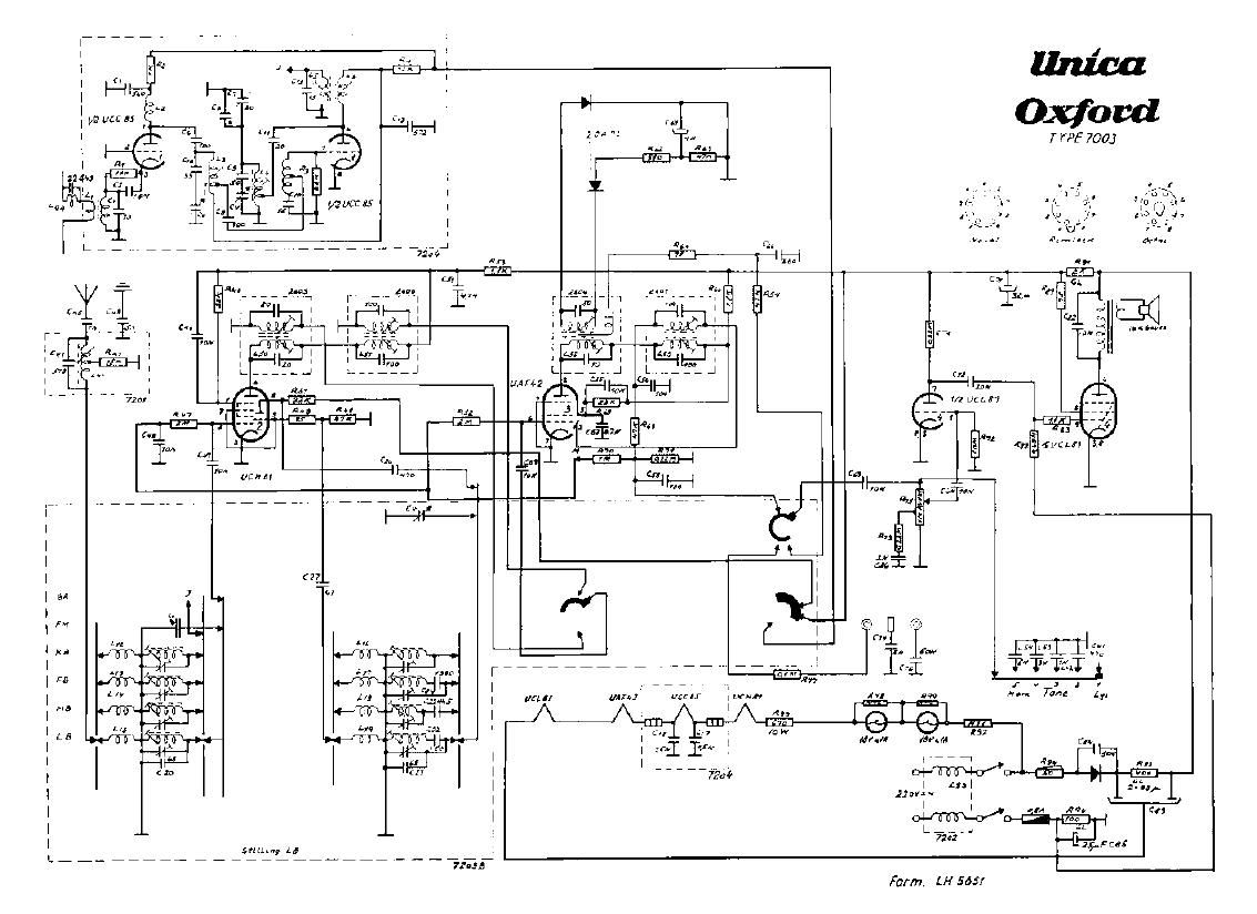 unica Oxford 7003 schematic