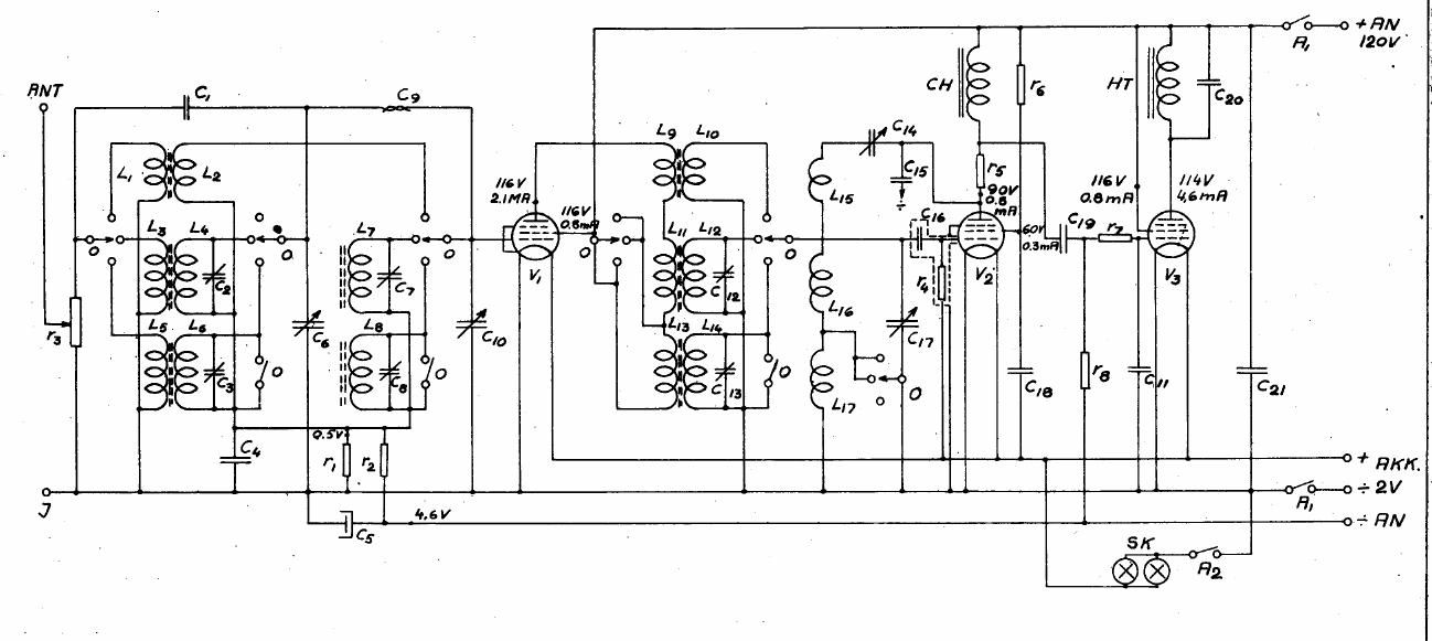 unica Philco 1008 schematic