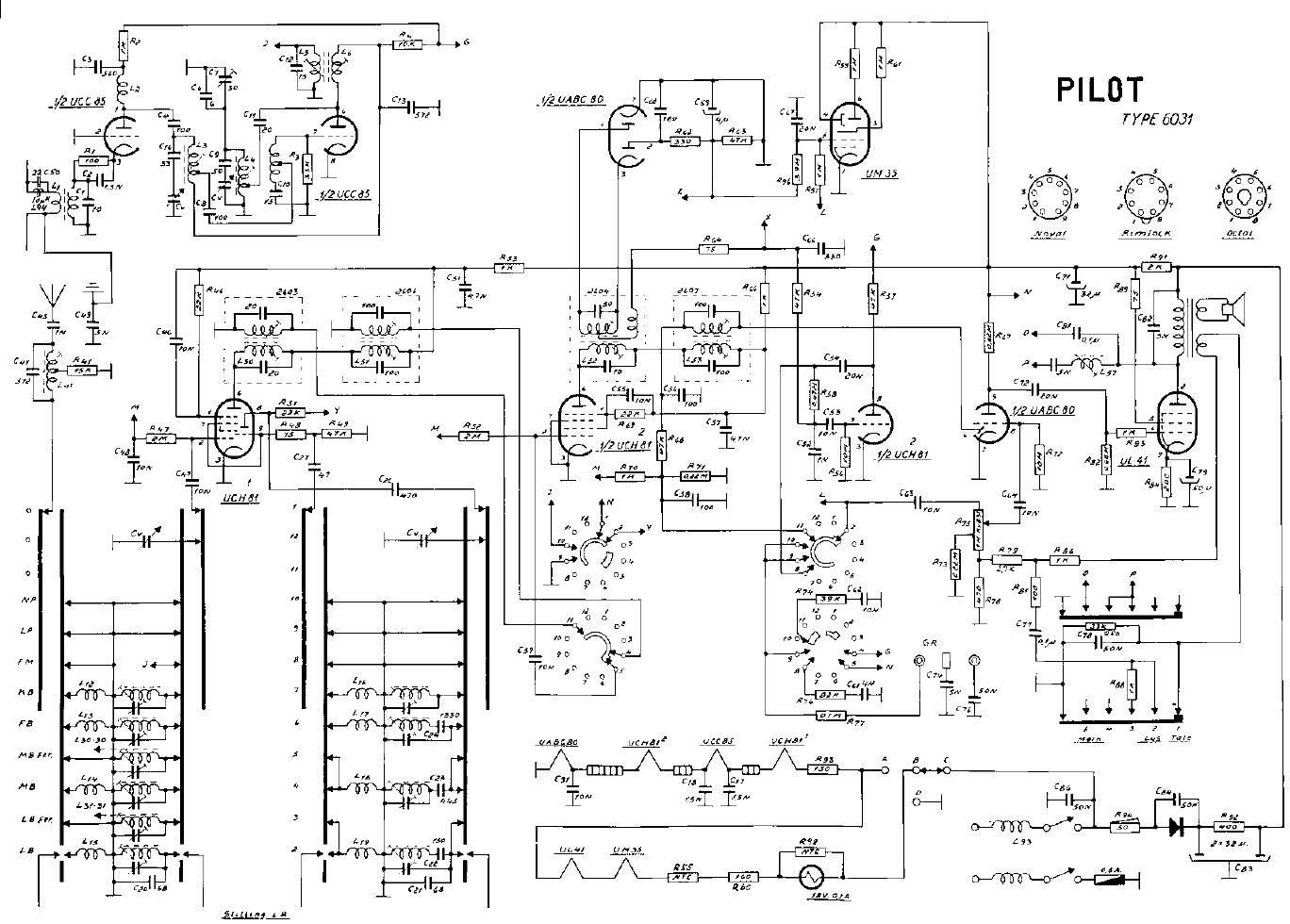 unica Pilot 6031 schematic