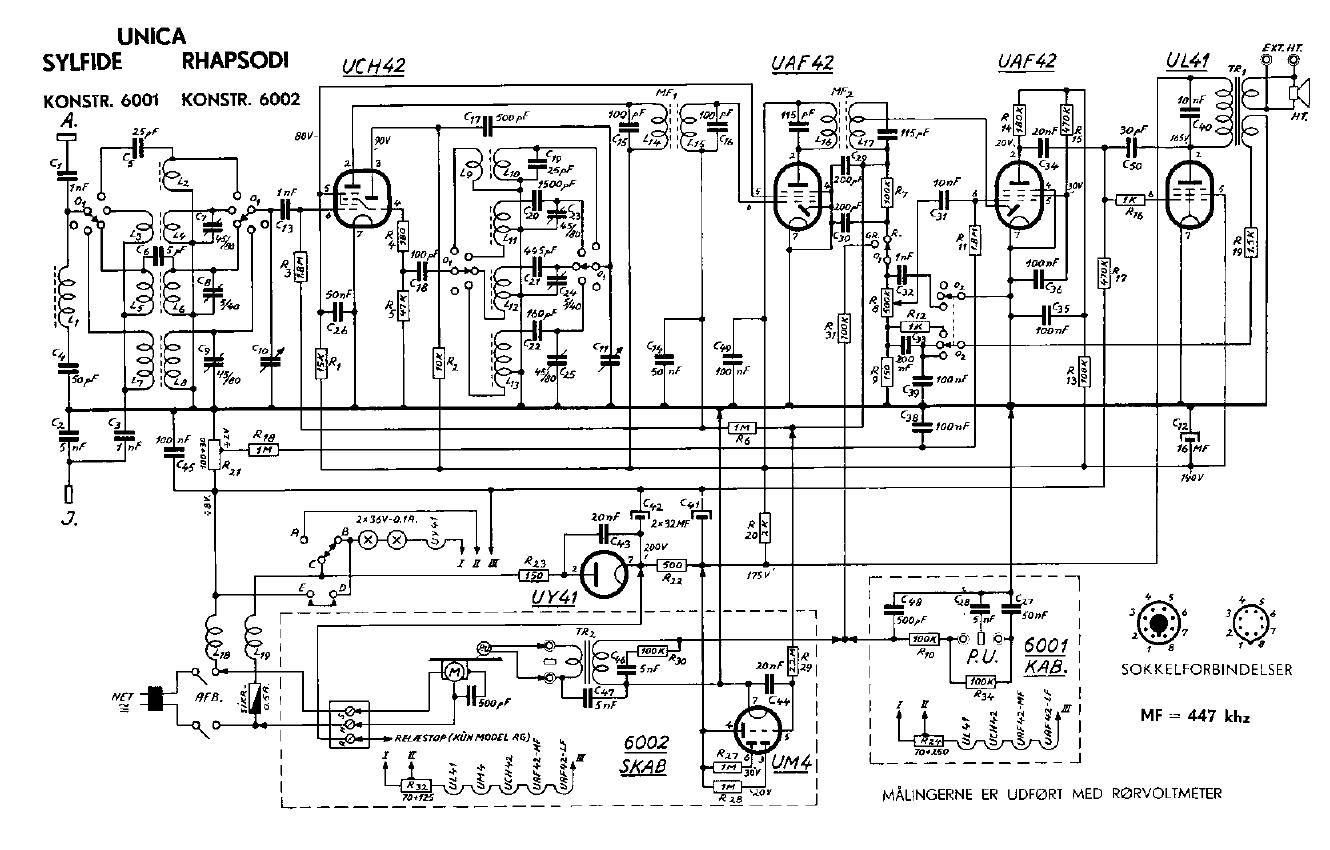 unica Rhapsodi 6002 RG schematic