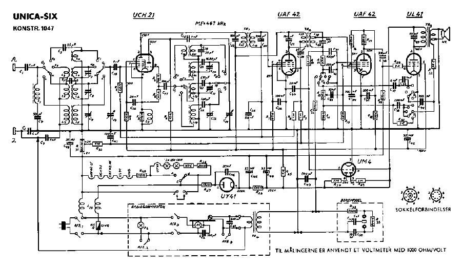 unica Six 1047 schematic