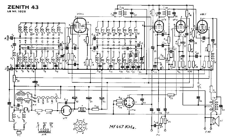 unica Zenith 1028 schematic
