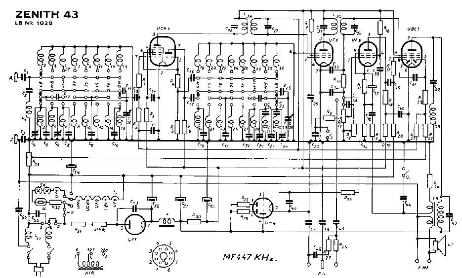 unica Zenith 1028 schematic