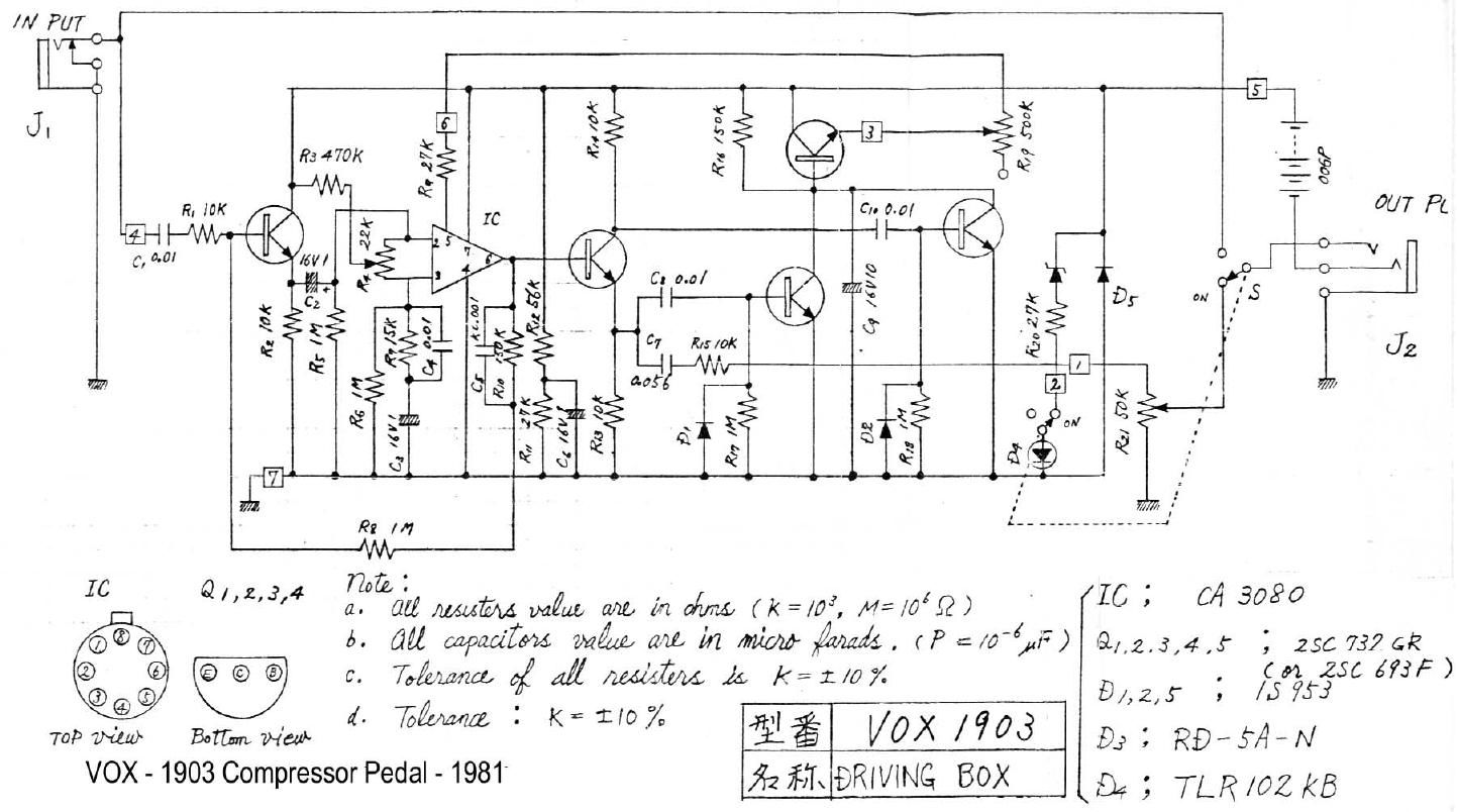 vox 1903 compressor schematic