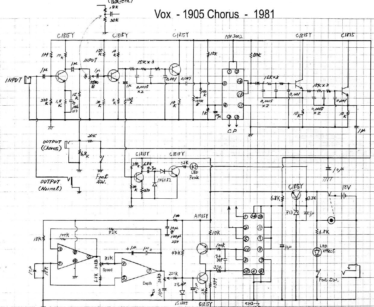 vox 1905 chorus schematic