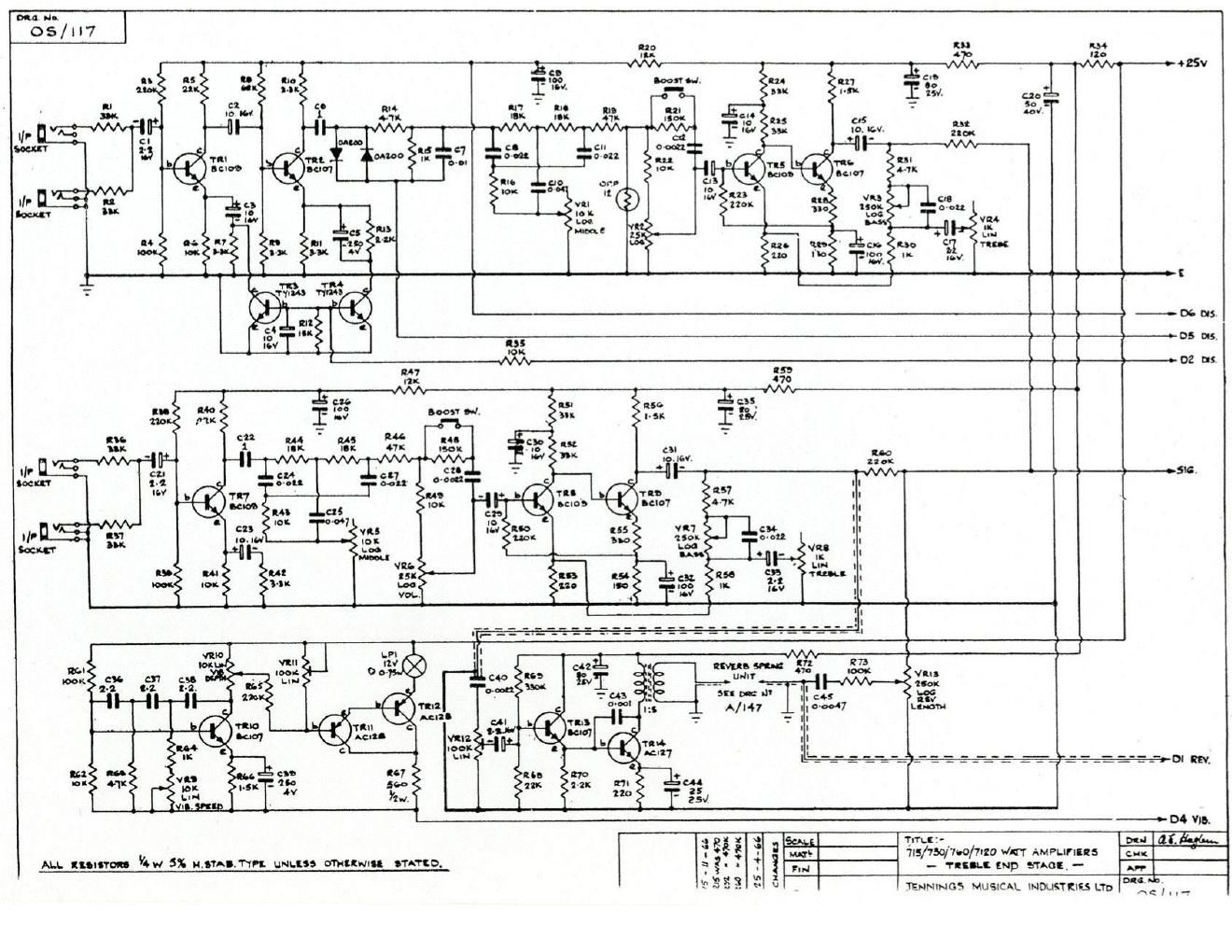 vox 715 730 760 7120 preamp schematic