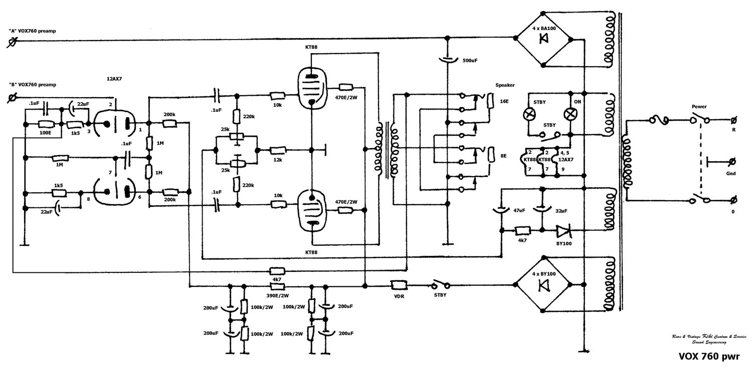 vox 760 power amp schematic