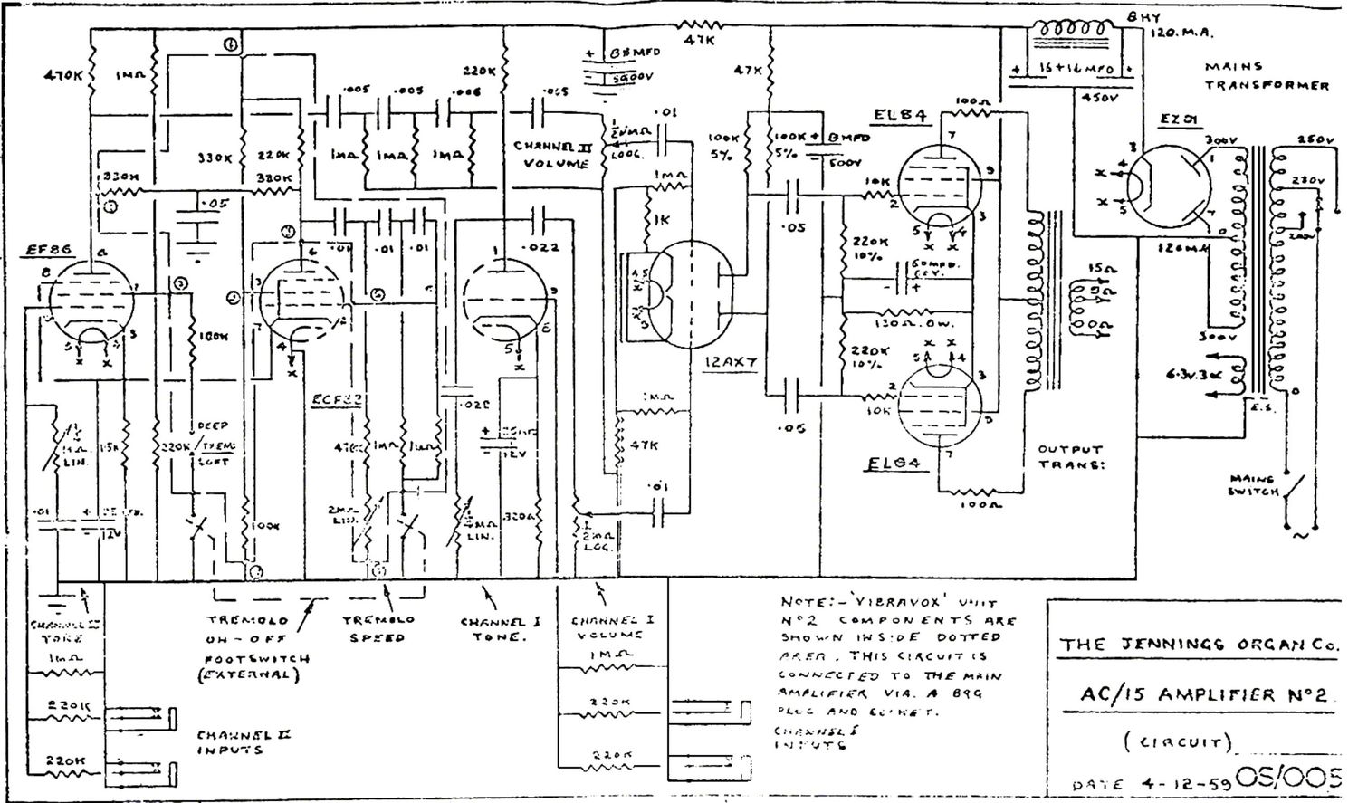 vox ac15 1959