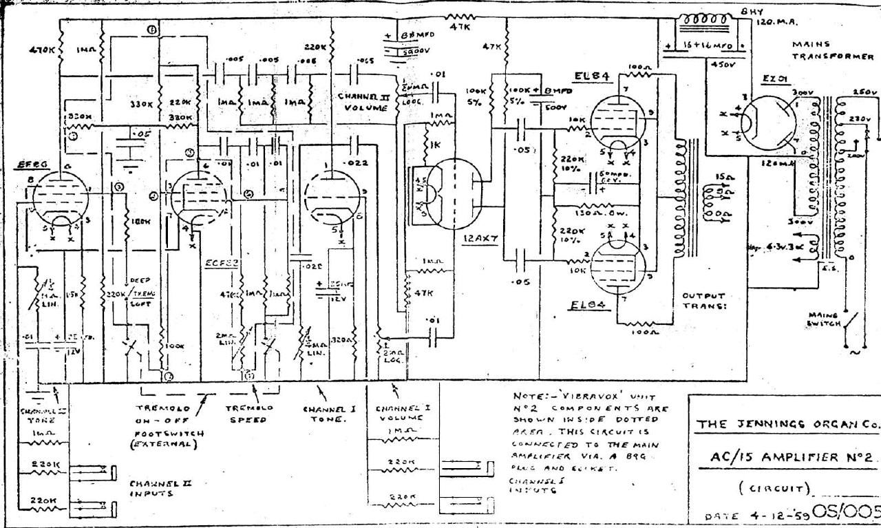 vox ac15 1959 schematic