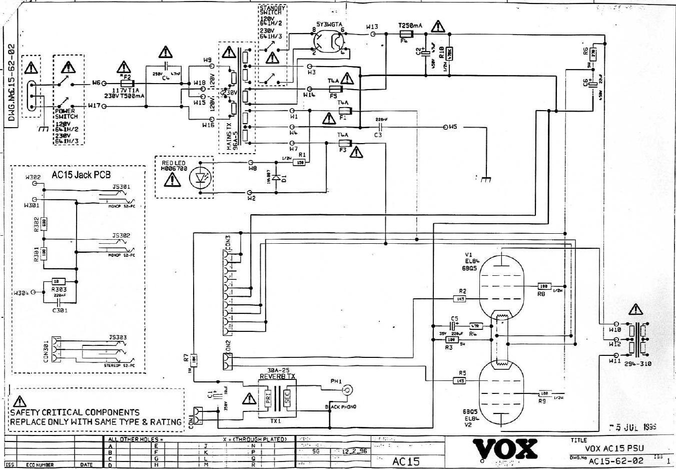 vox ac15 1996pa