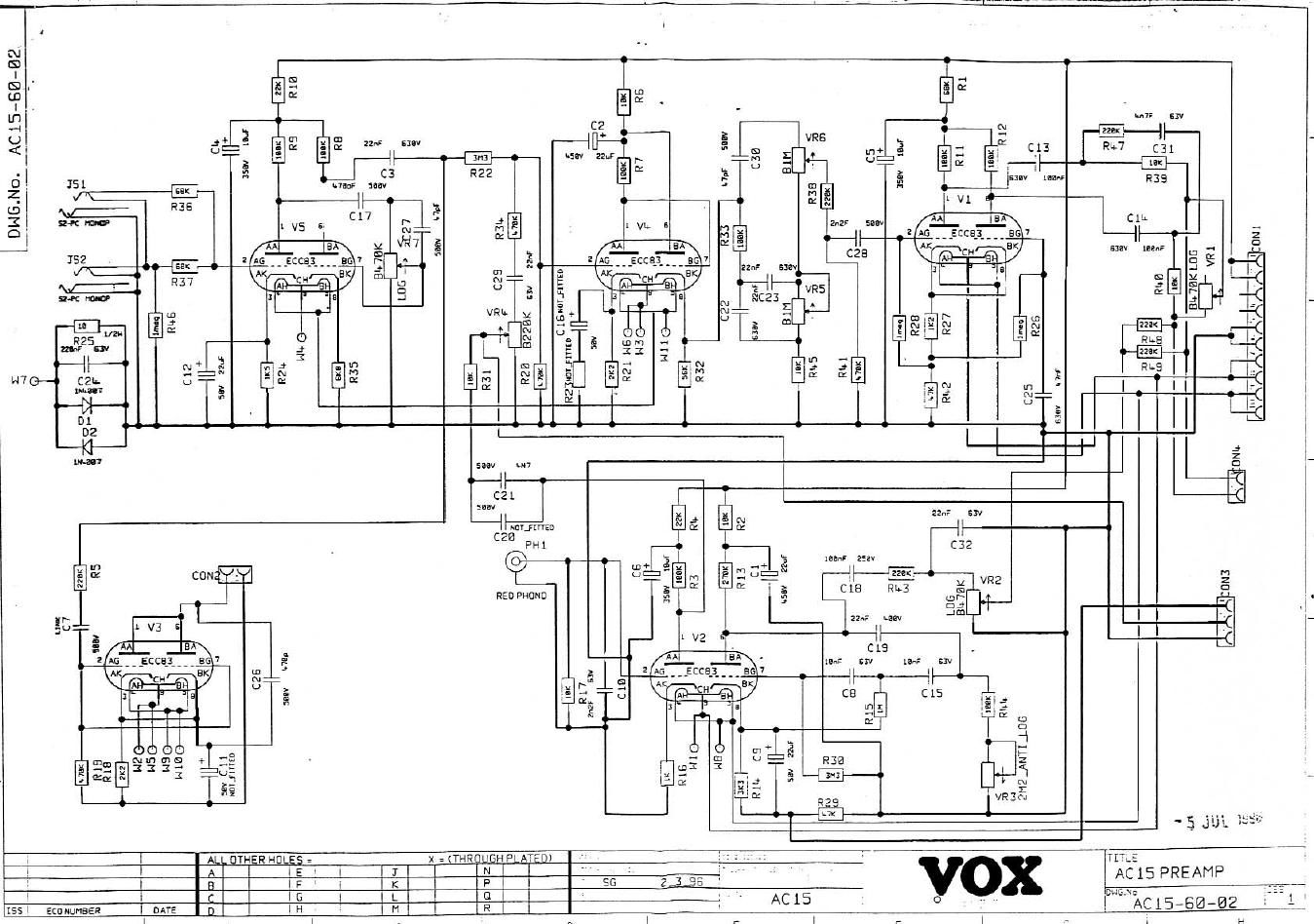 vox ac15 1996pr