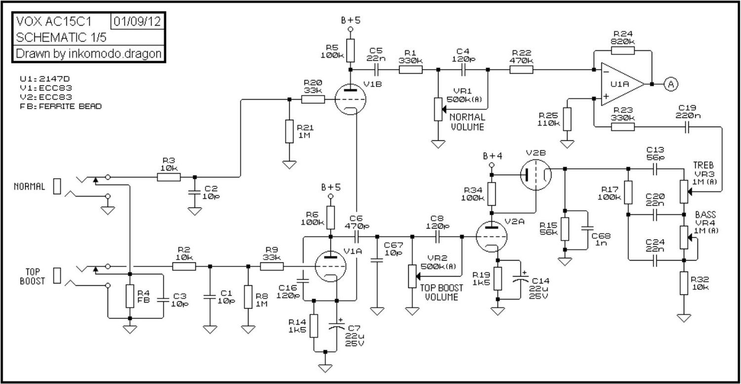 vox ac15 c1 schematics