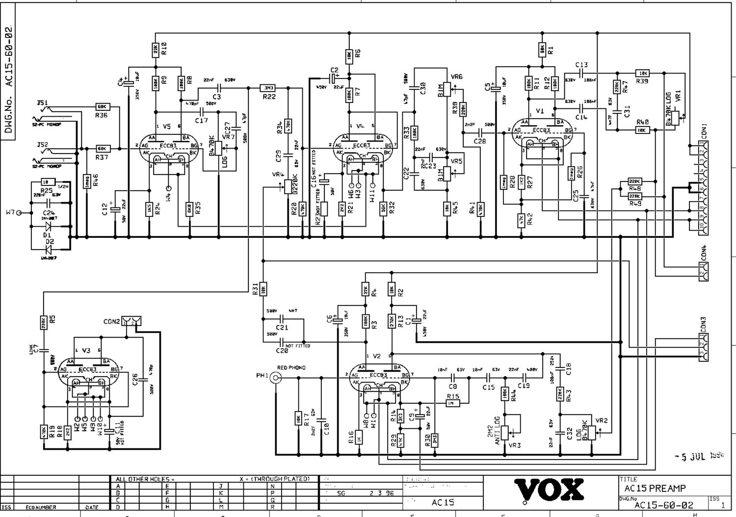 vox ac15 reissue preamp