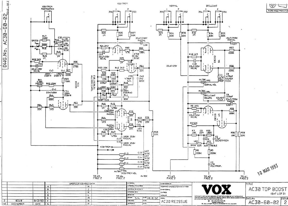 vox ac30 1993 preamp