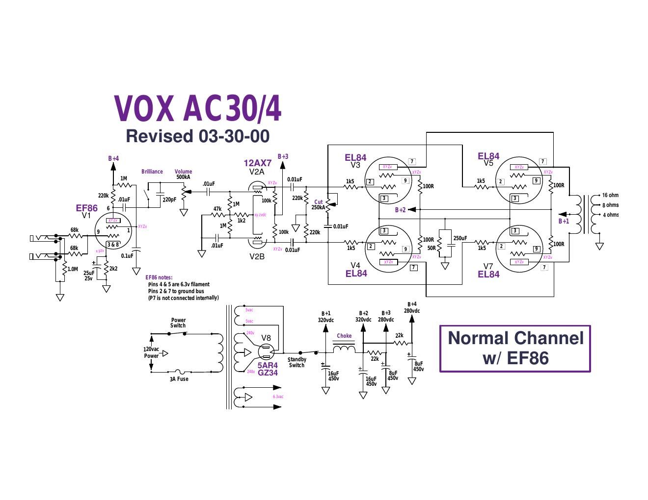 vox ac30 4 schematic