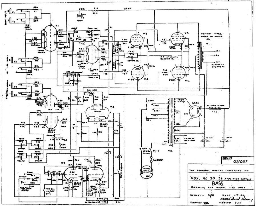 vox ac30 bass 1964 jmi schematic