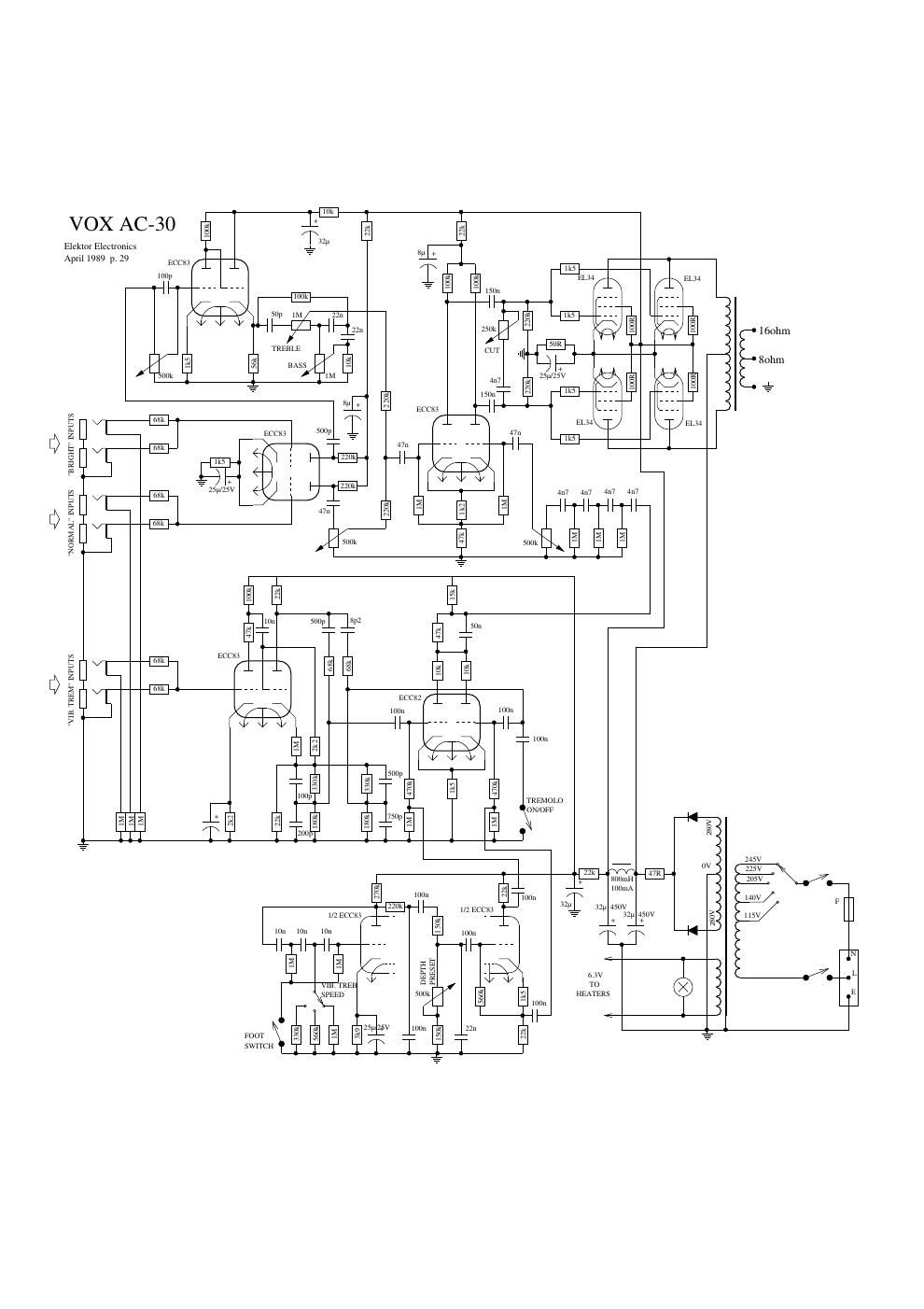 vox ac30 elektor schematic