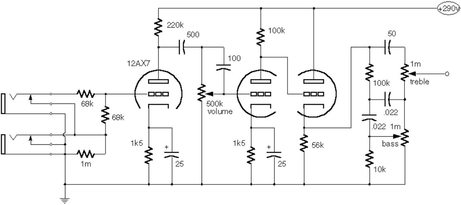 Free Audio Service Manuals - Free vox ac30 top boost preamp schematic