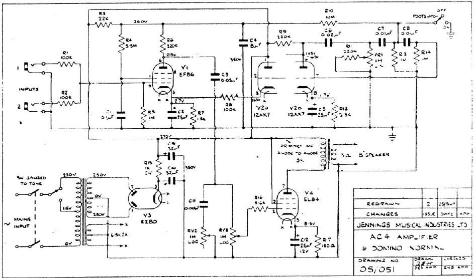 vox ac4 rev 2 schematic