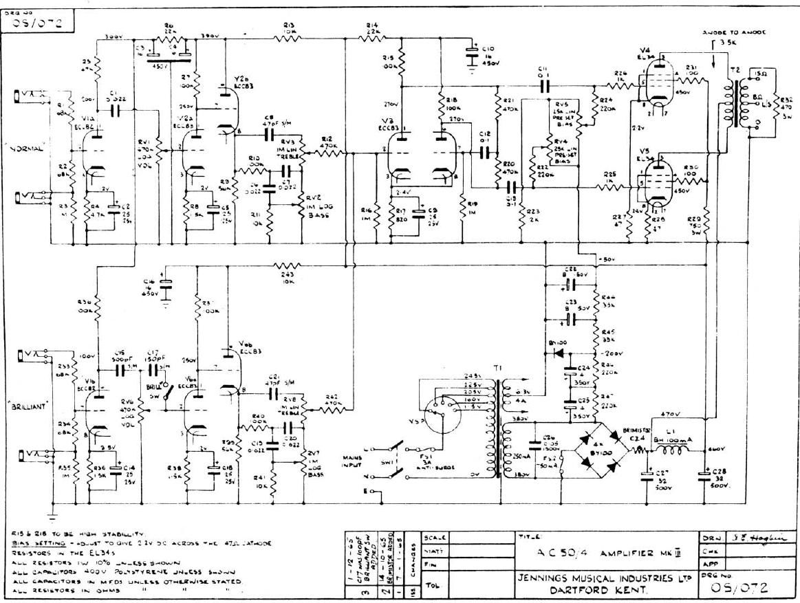 vox ac50 1965 schematic