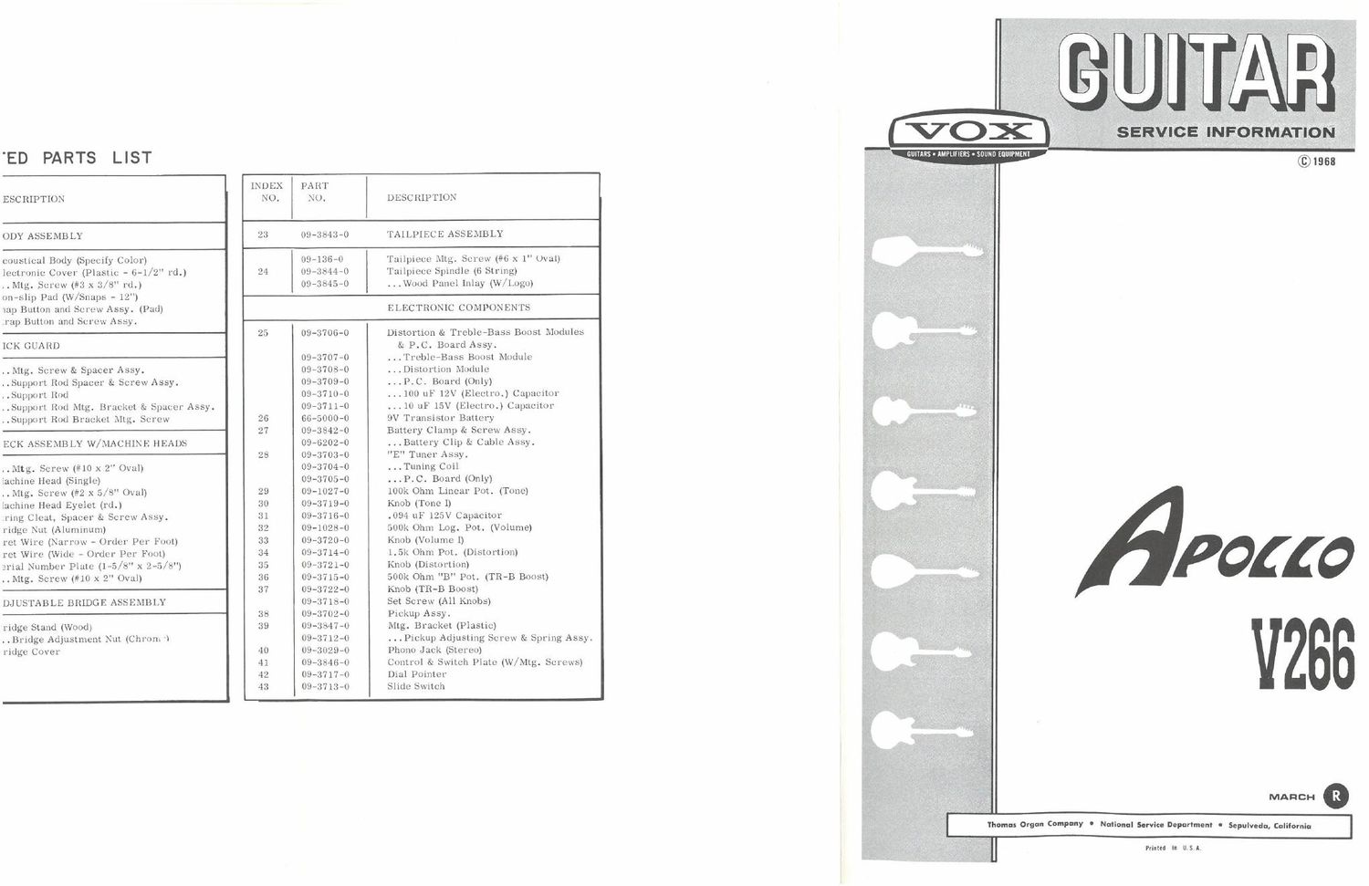 vox apollo service manual