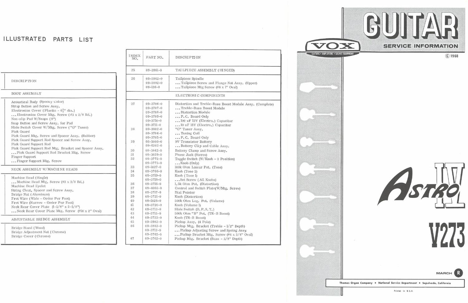 vox astro iv service manual