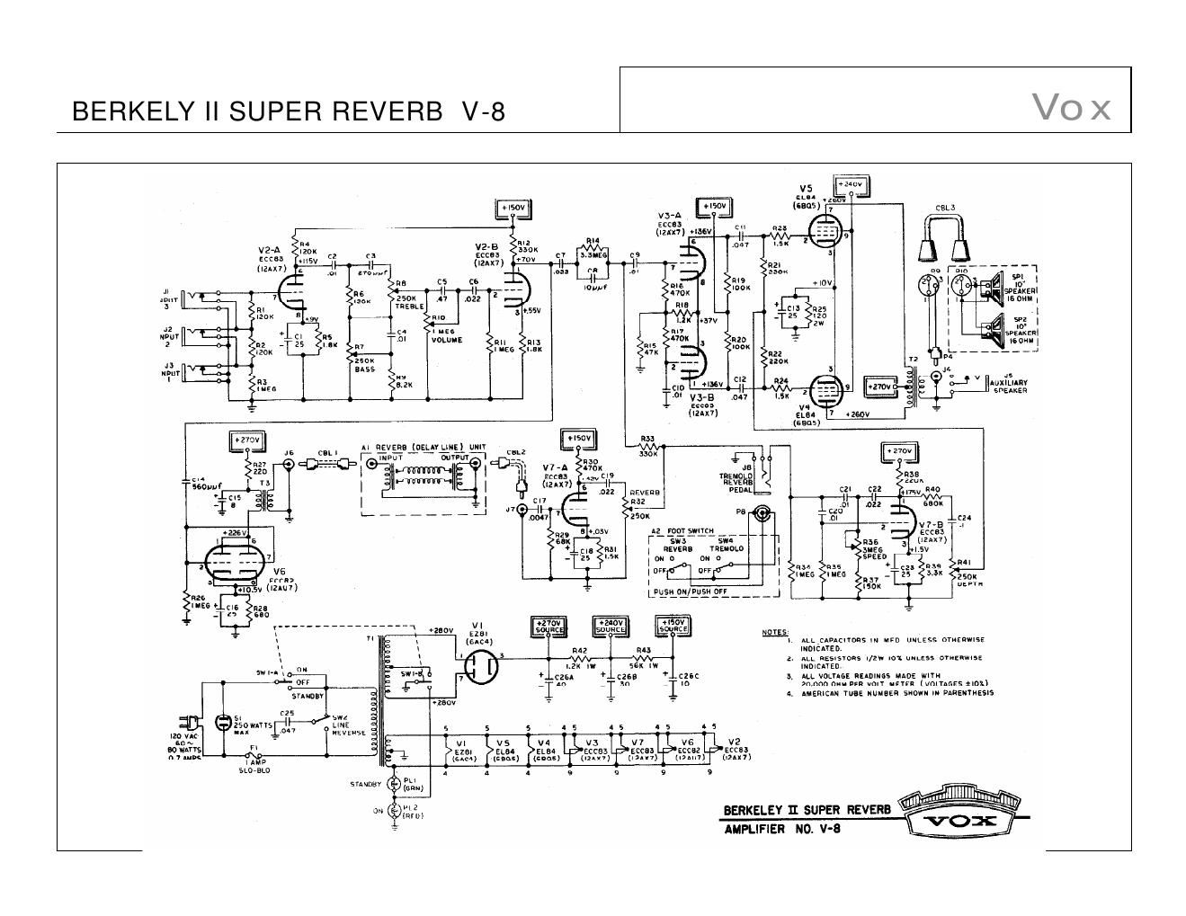 vox berkeley ii super reverb v 8 schematic