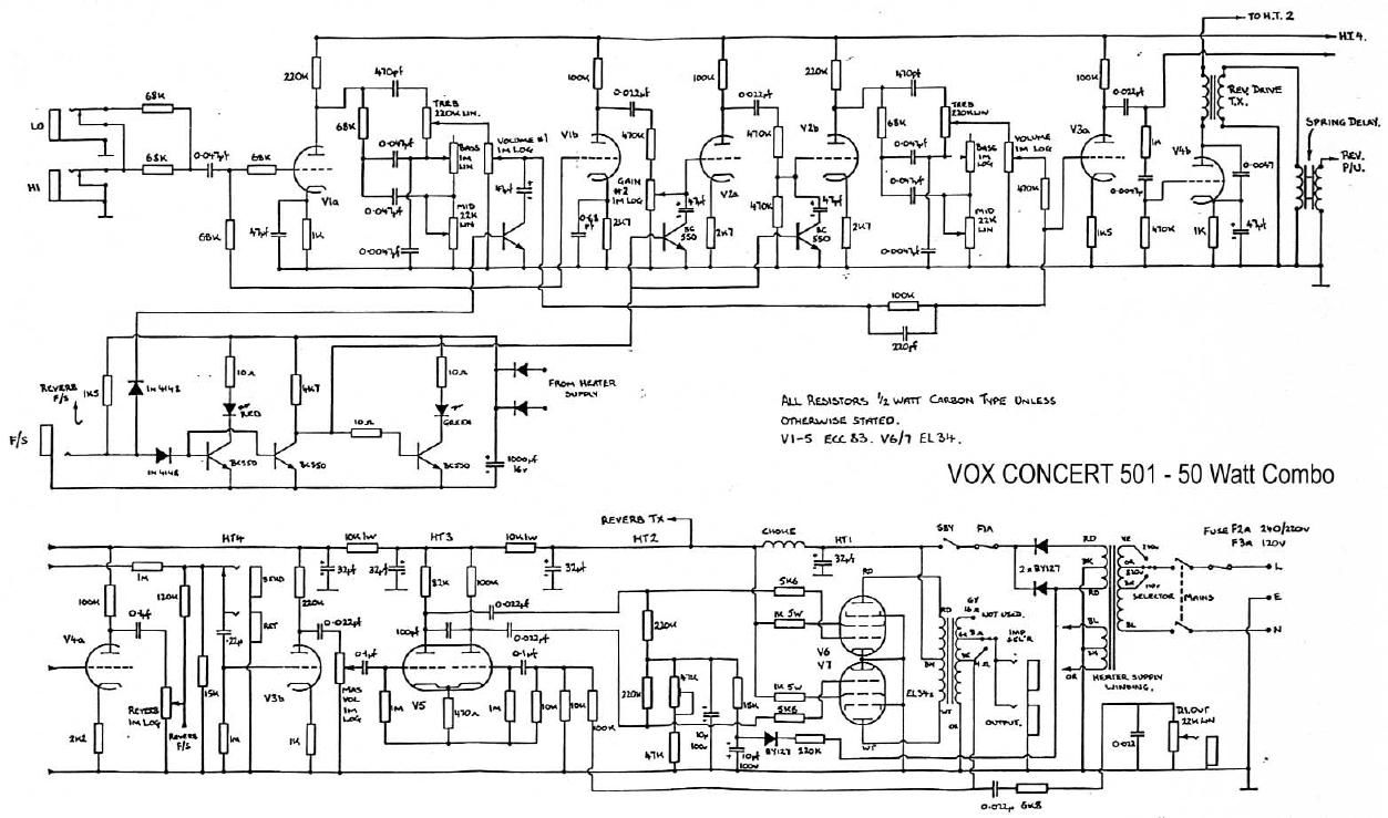 vox concert 501 schematic