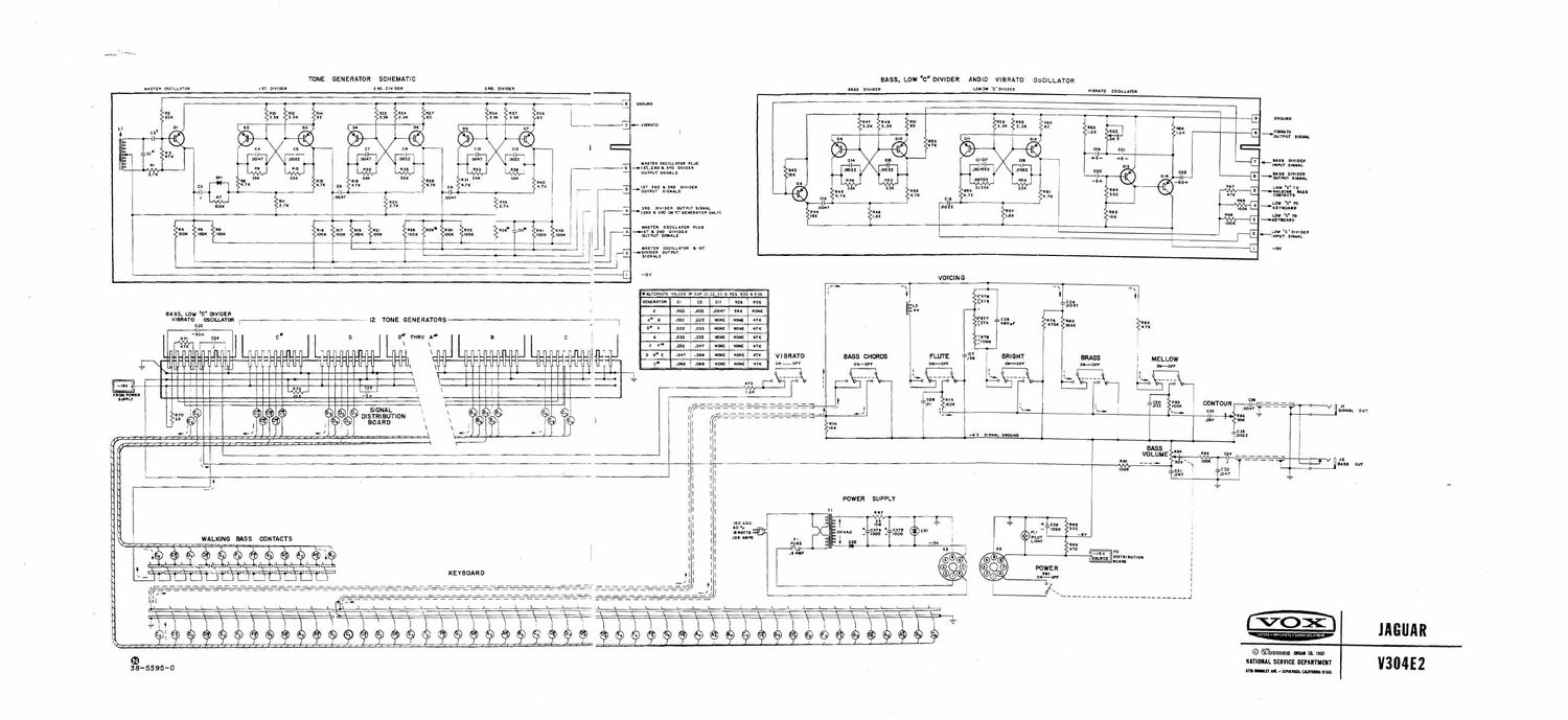 vox jaguar schematic