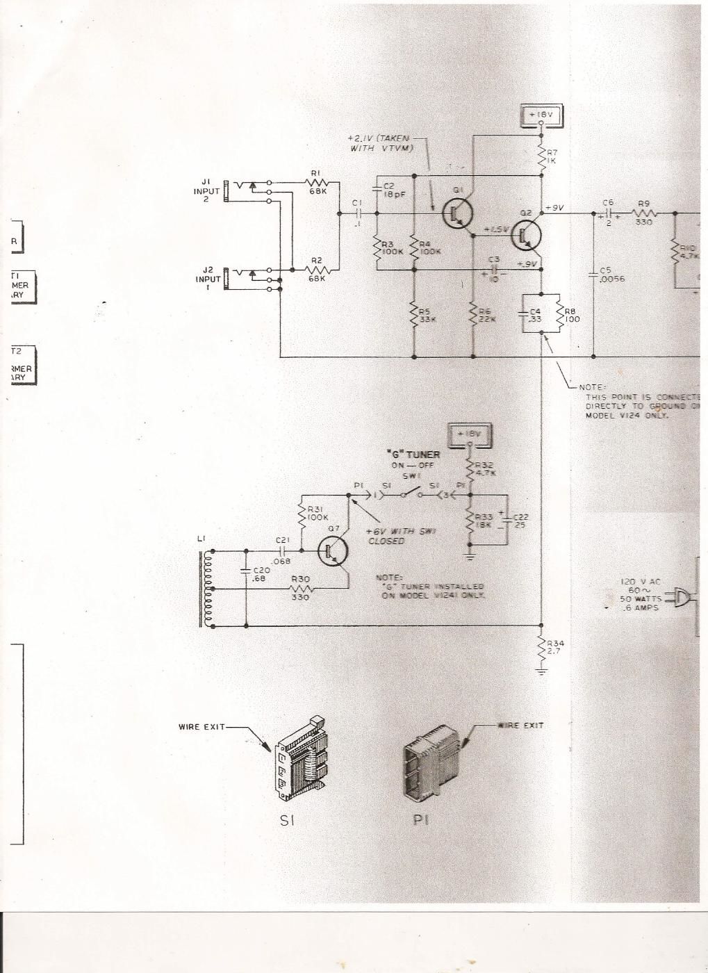 vox kensington preamp schematic