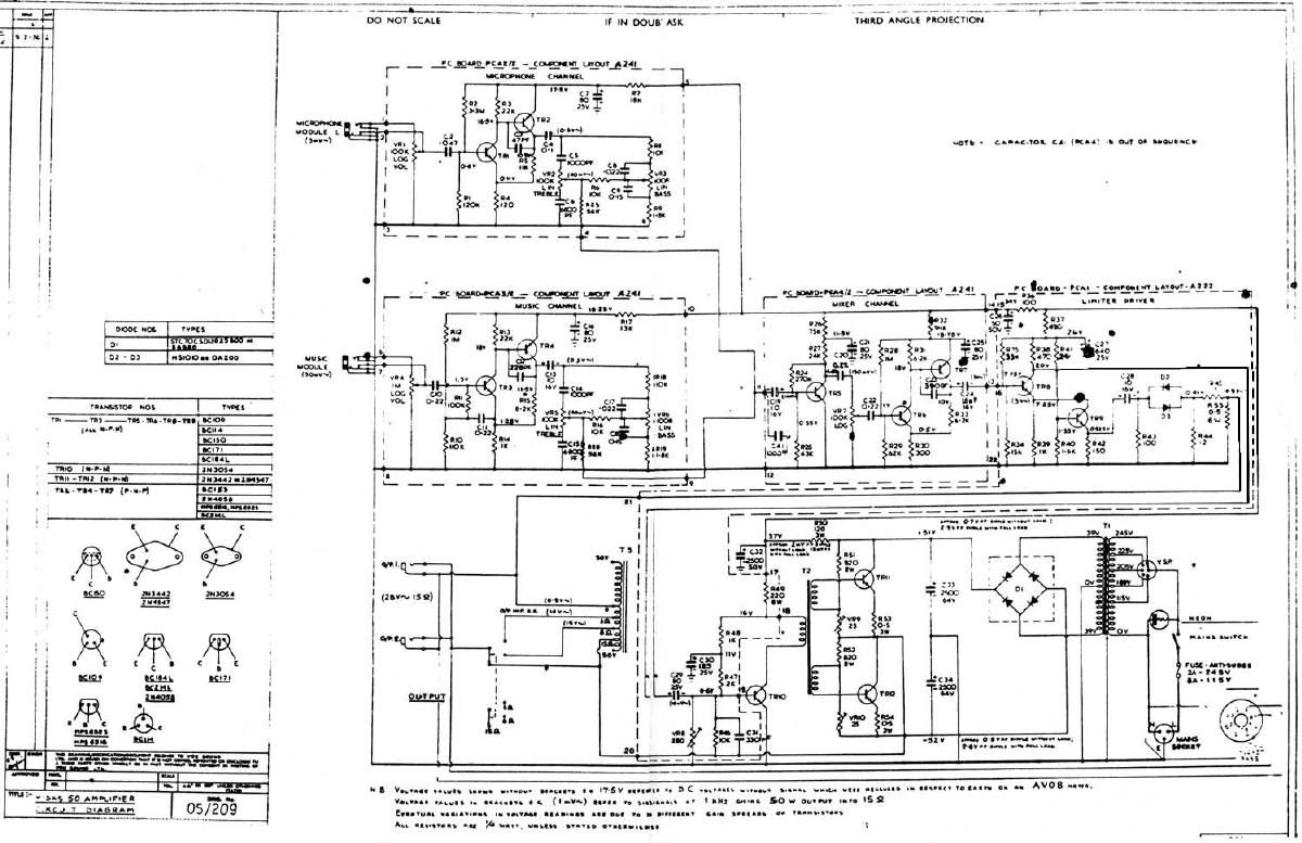 vox midas 50 schematic