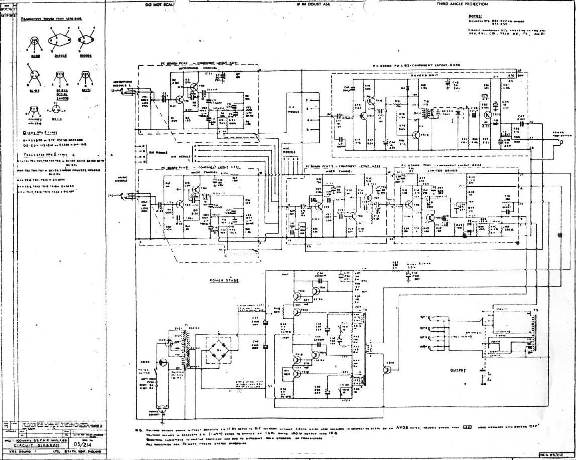 vox pa 100b schematic