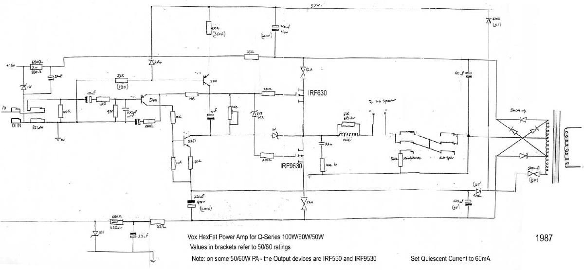 vox q series power amp b schematic
