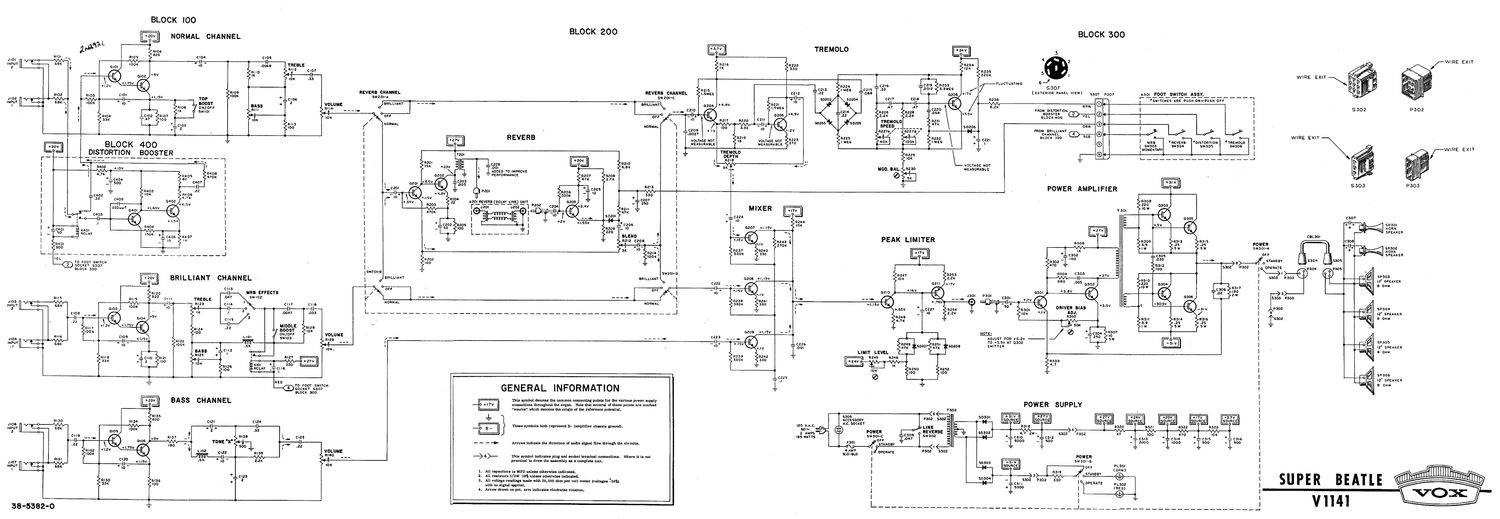 vox super beatle v1141 schematic