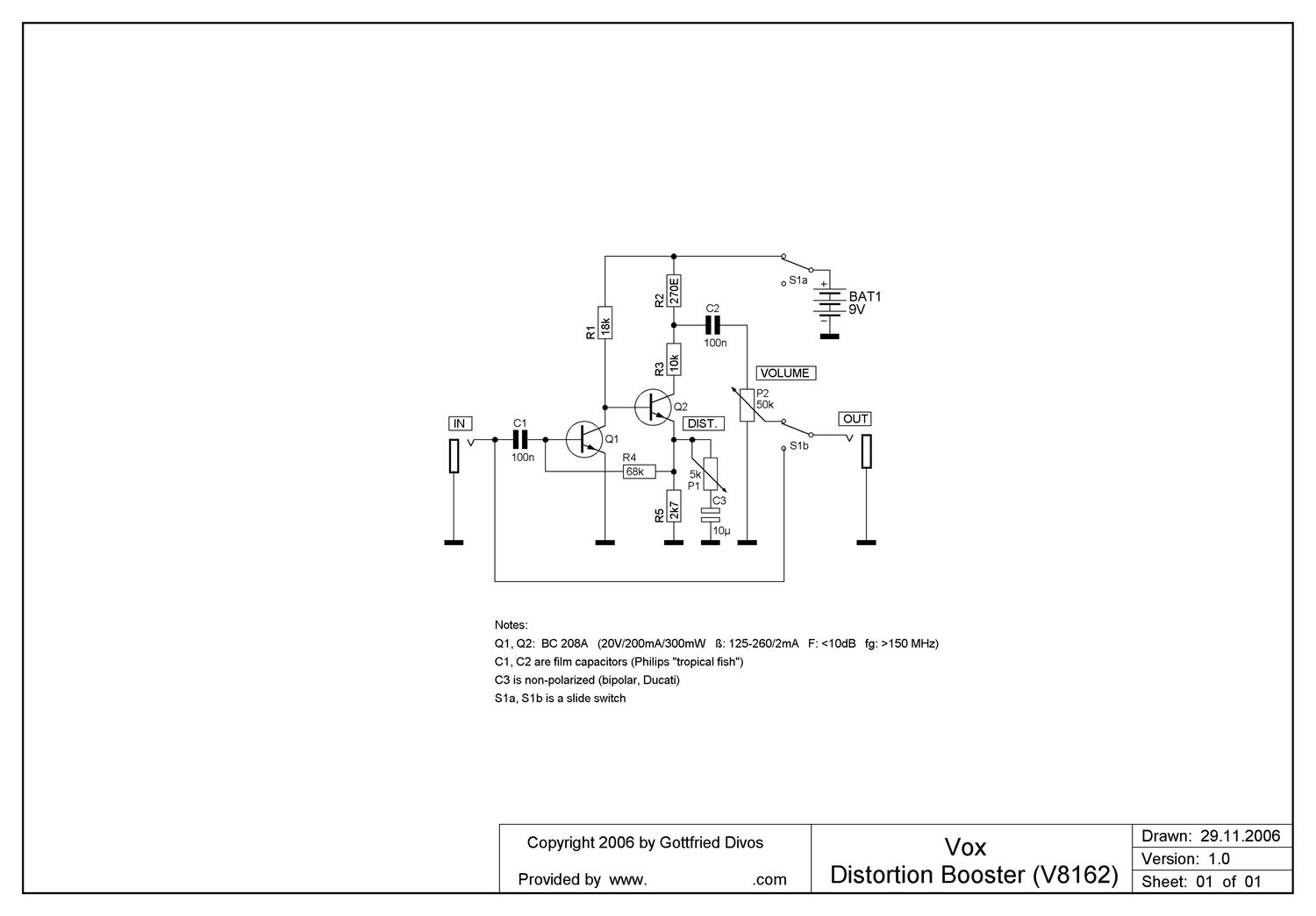 vox v8162 distortionbooster