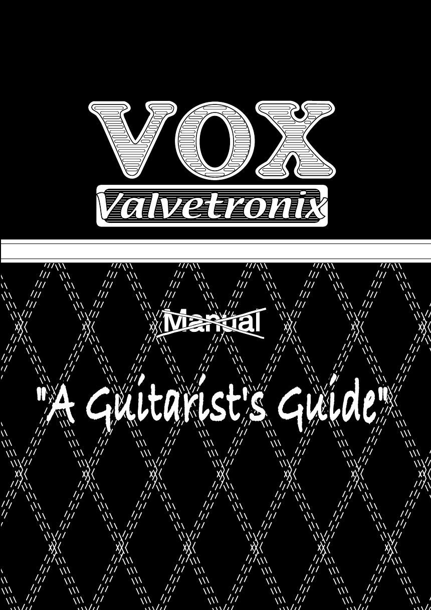vox valvetronix owners manual