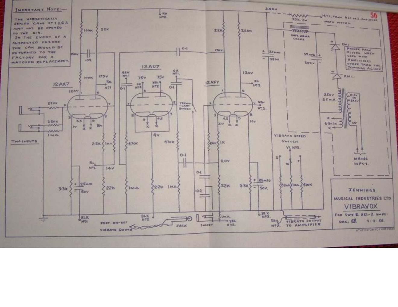 vox vibravox schematic