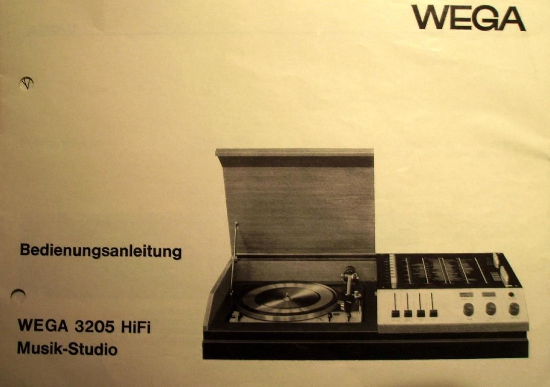 wega 3205 bedienungsanleitung