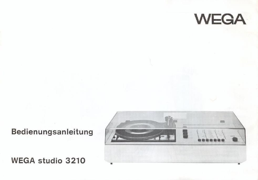 wega 3210 bedienungsanleitung