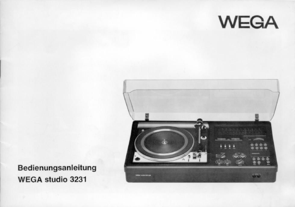 wega 3231 bedienungsanleitung