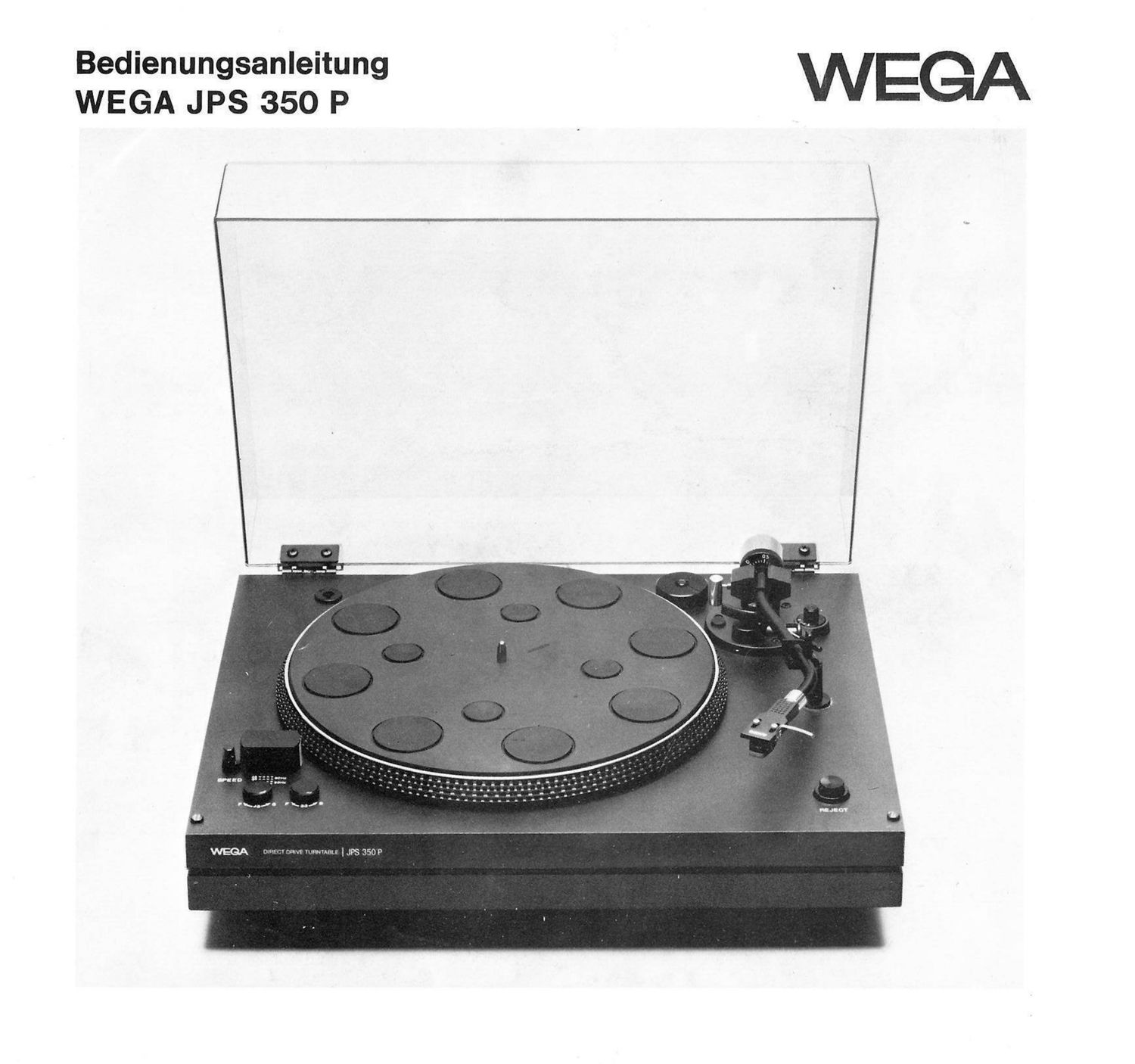 wega JPS350 P bedienungsanleitung