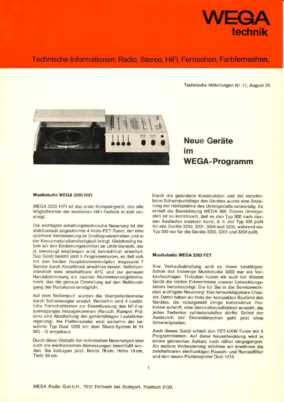 wega 1970 1