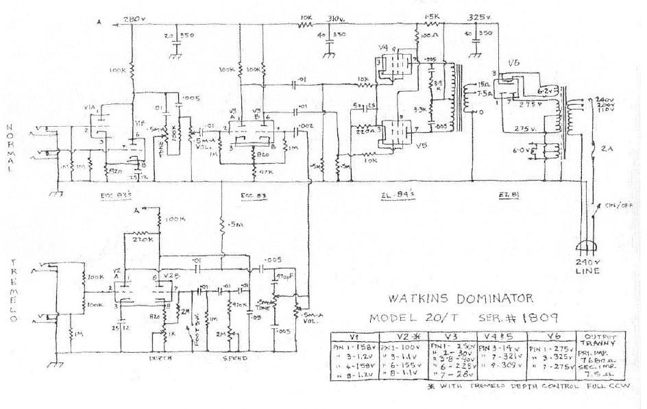 watkins dominator 20t amplifier schematic