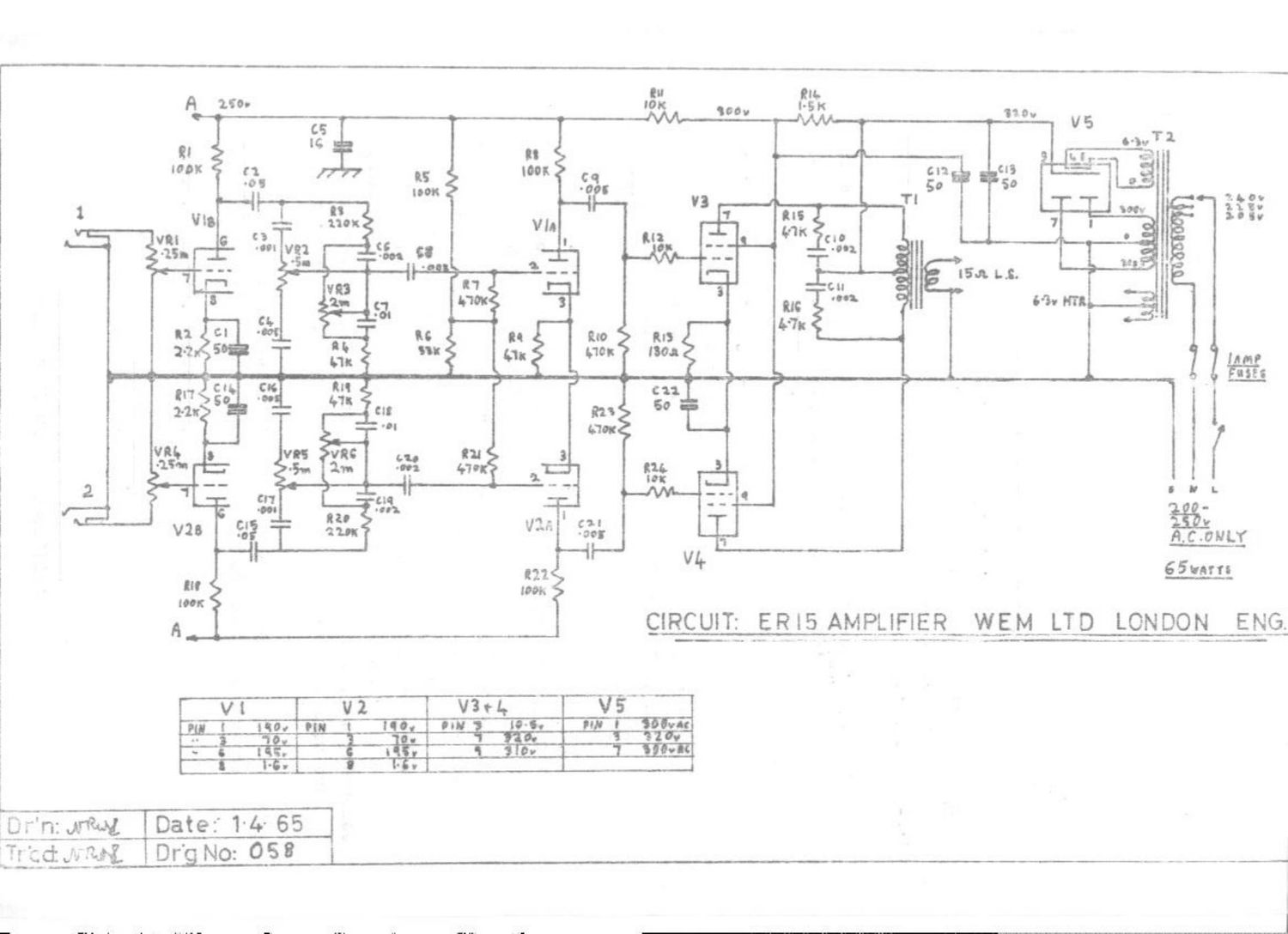 wem er15 head 15w